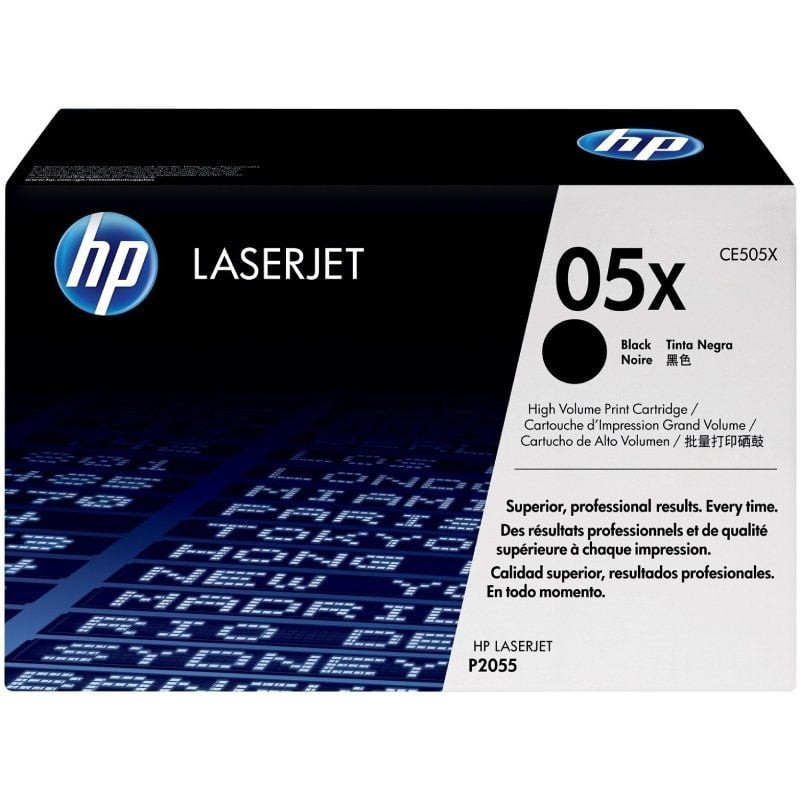 Tóner original hp nº05x xl alta capacidad/ negro